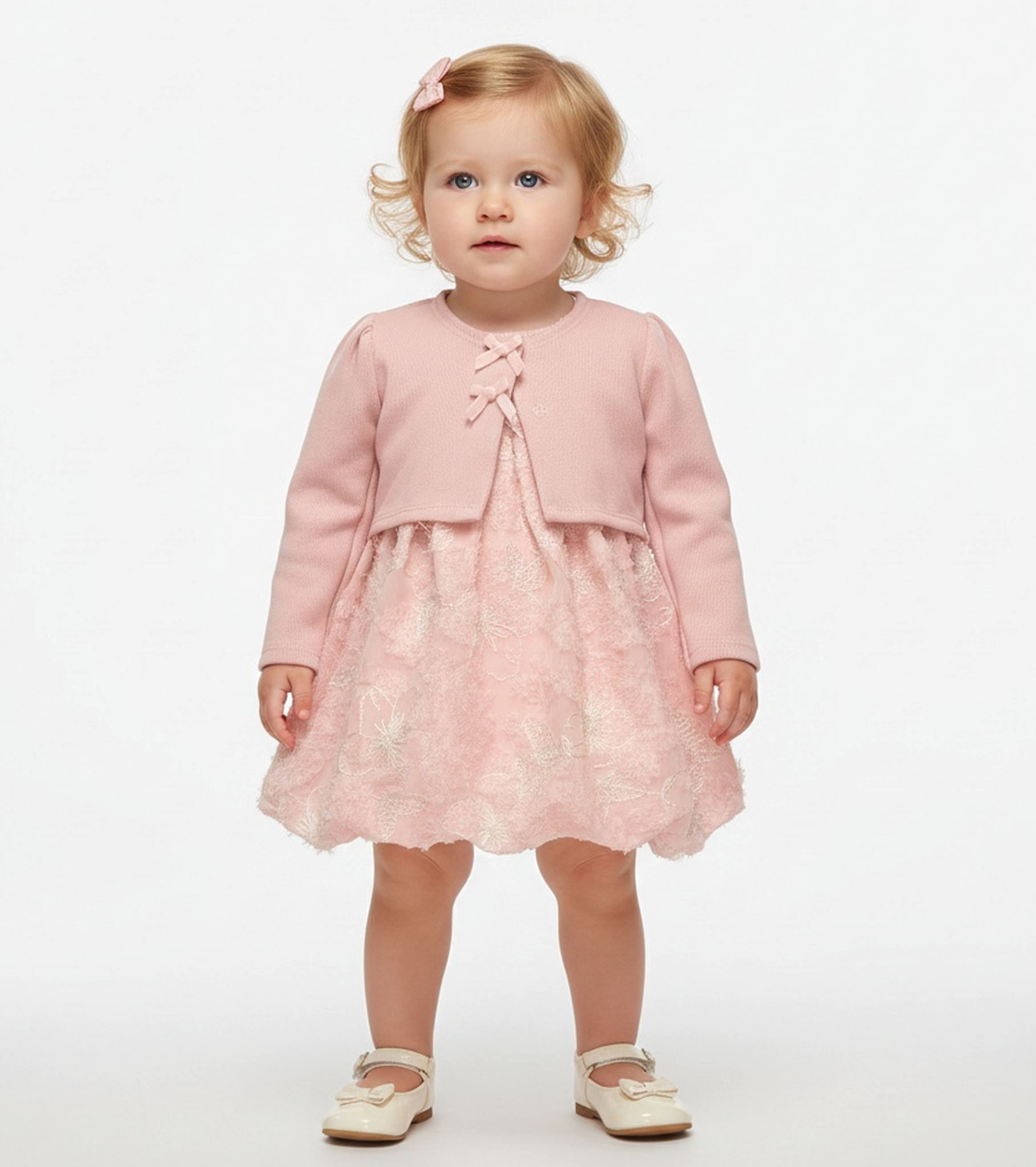 Marie Bubble Dress with Cardigan