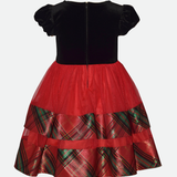 Delia Tiered Plaid Party Dress - Image