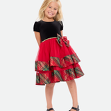 Delia Tiered Plaid Party Dress - Image