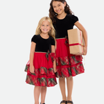 Delia Tiered Plaid Party Dress - Image