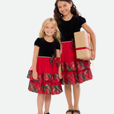 Delia Tiered Plaid Party Dress - Image