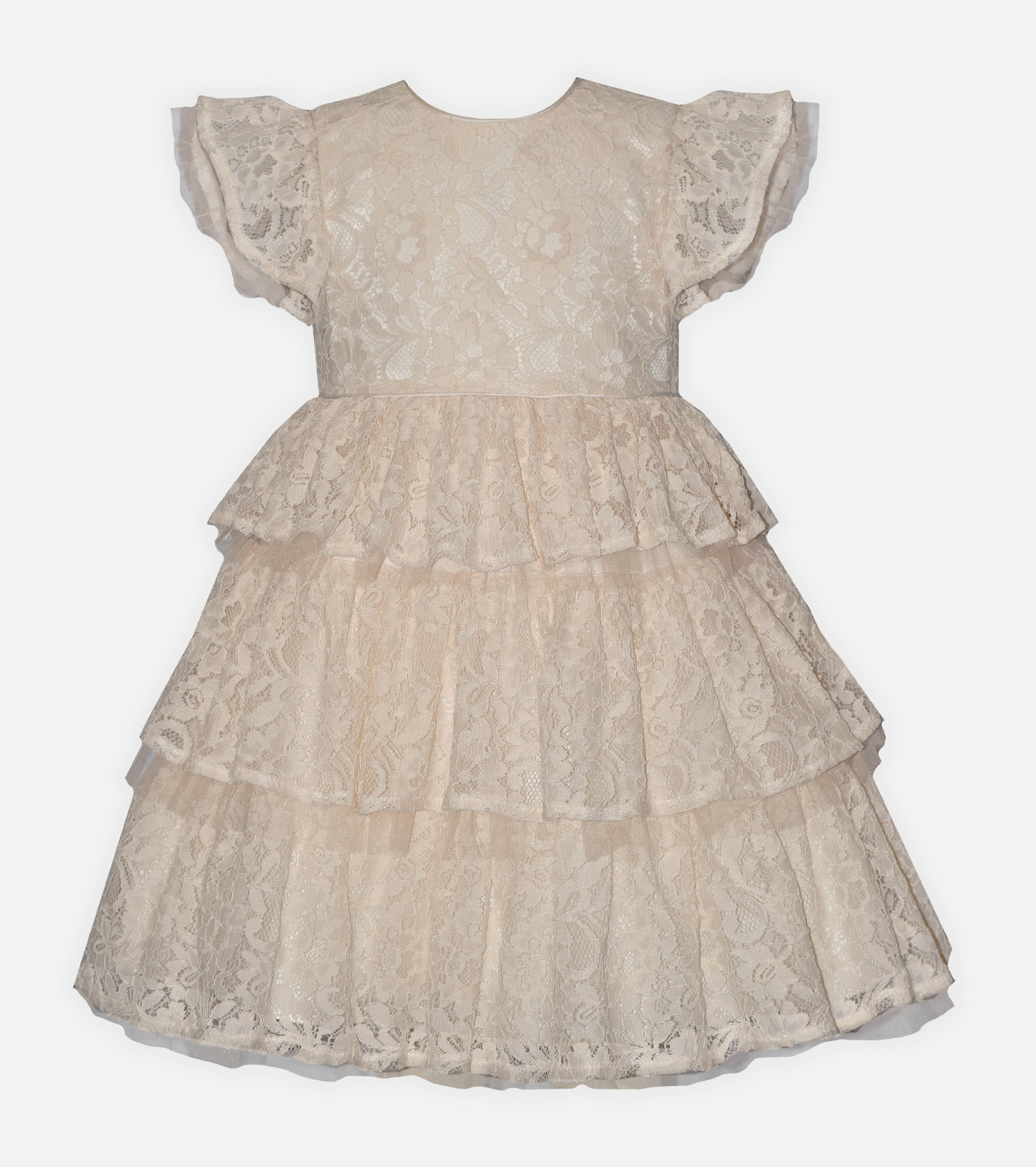 White lace party dress for girls