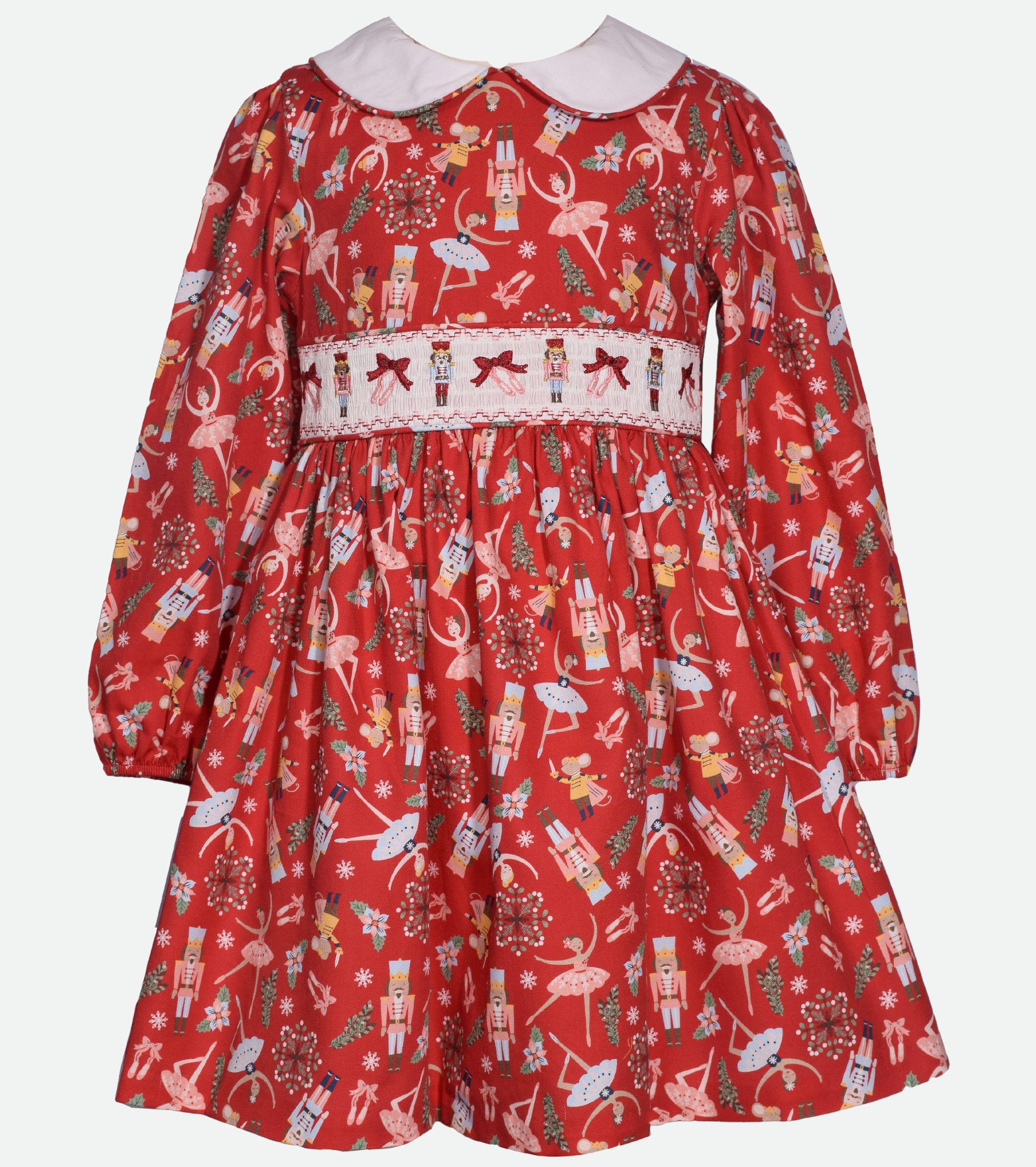 Nutcracker smocked dress deals
