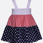 Betsy Americana Mixed Print Dress - Image
