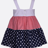 Betsy Americana Mixed Print Dress - Image