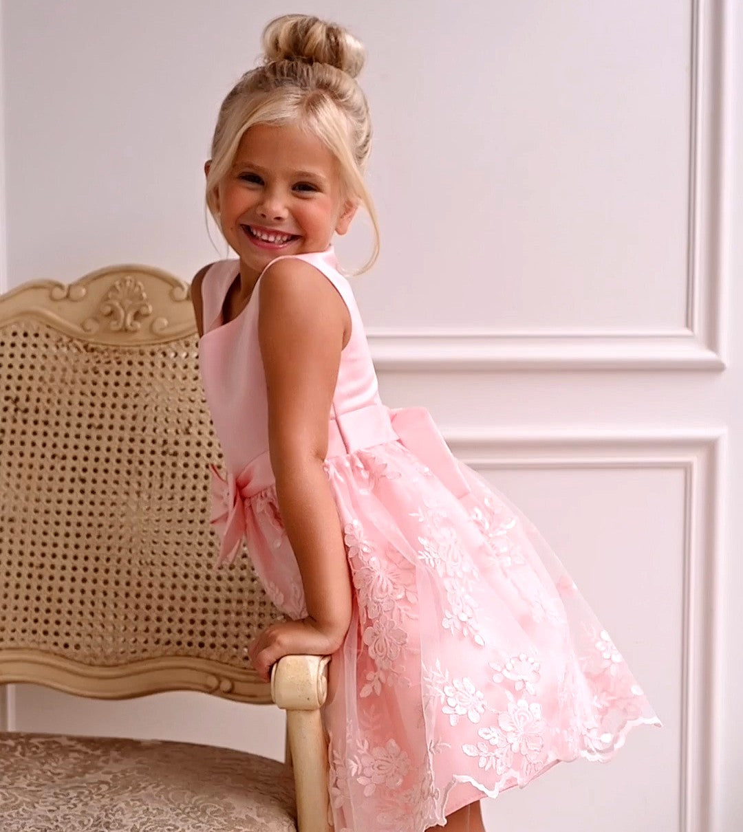 Lola Jacquard Bow Dress – Bonnie Jean