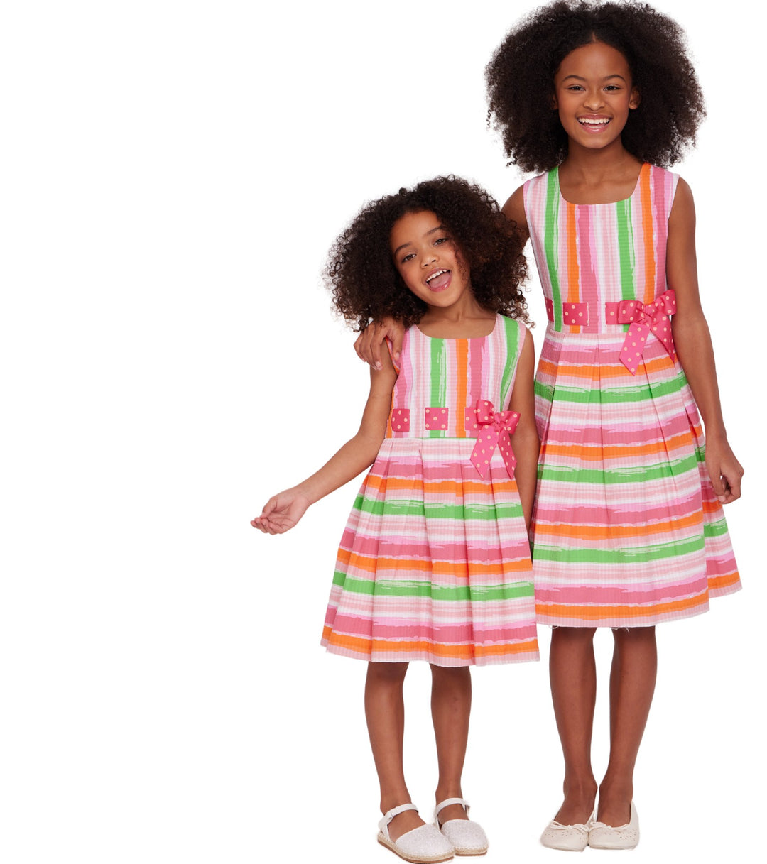 Fiesta Frock - Matching Christmas Dresses for Sisters - Melly Sews