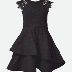 Valorie Sparkle Knit Skater Dress - Image 