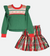 Holiday Reindeer Sweater and Skirt Set