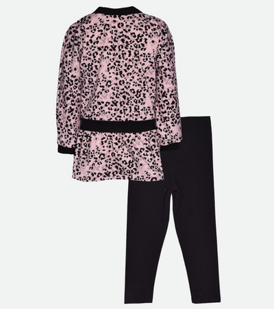 Quinn Leopard Print Legging Set with Bag