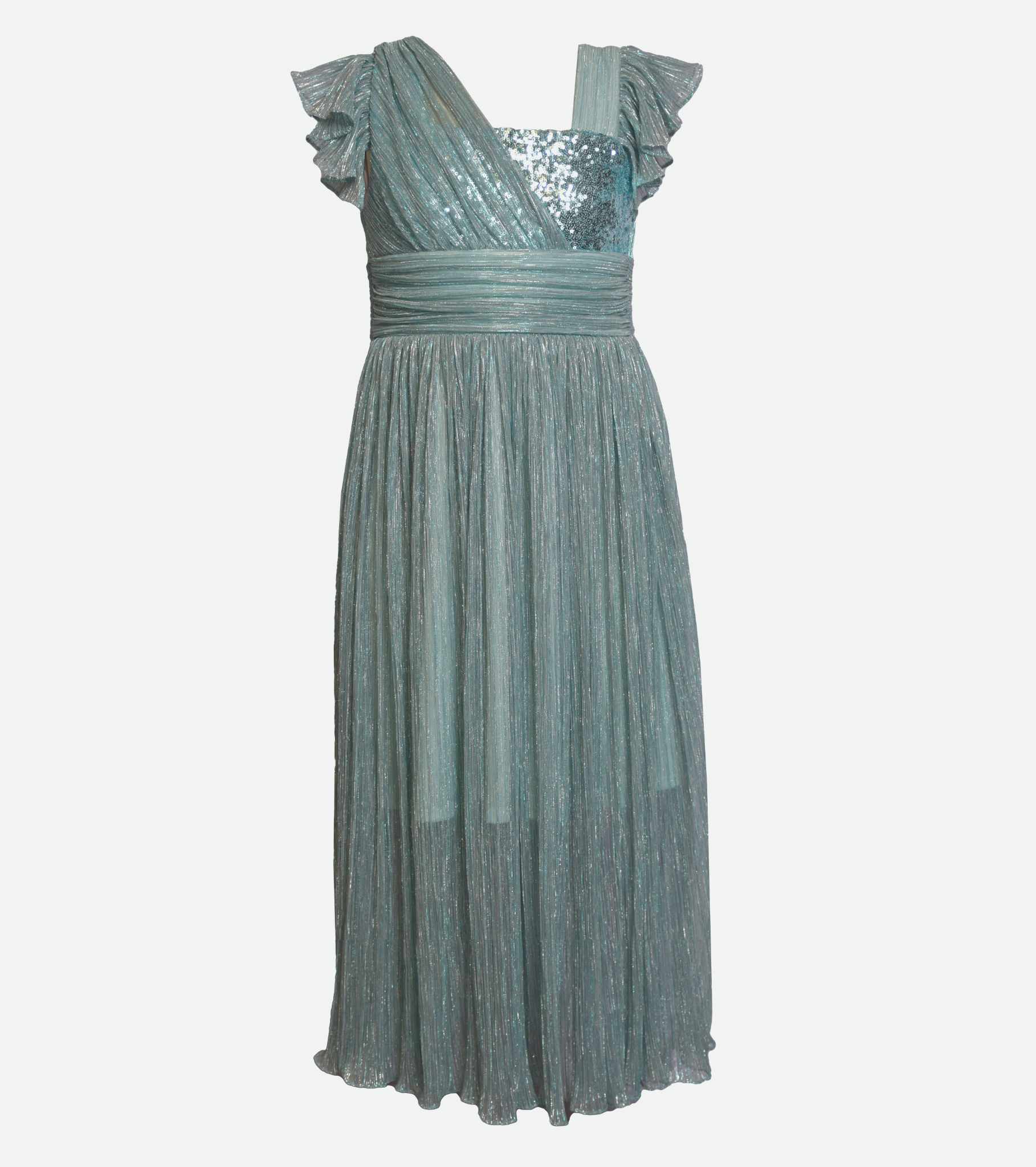 Blue Sequin Party Dress for Girls