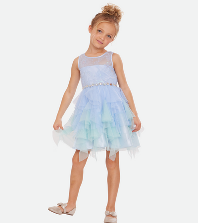 fairy hem party dress for girls sparkly fairy dress for little girls