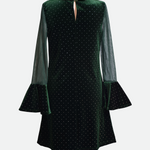 Eve Velvet Bow Party Dress - Image 