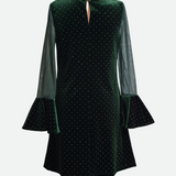 Eve Velvet Bow Party Dress - Image 