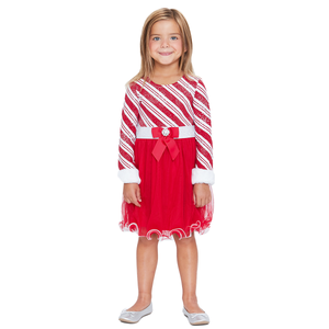 Bonnie jean hot sale striped santa dress
