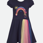 Back to School Rainbow Knit Dress - Image 