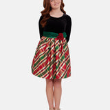 Grace Plaid Party Dress - Image 