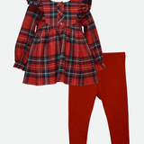 Jordan Plaid Pinafore Legging Set - Image 