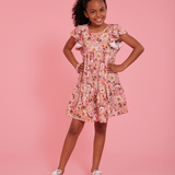 Maeve Floral Knit Dress with Scrunchies - Image 