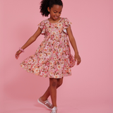 Maeve Floral Knit Dress with Scrunchies - Image 