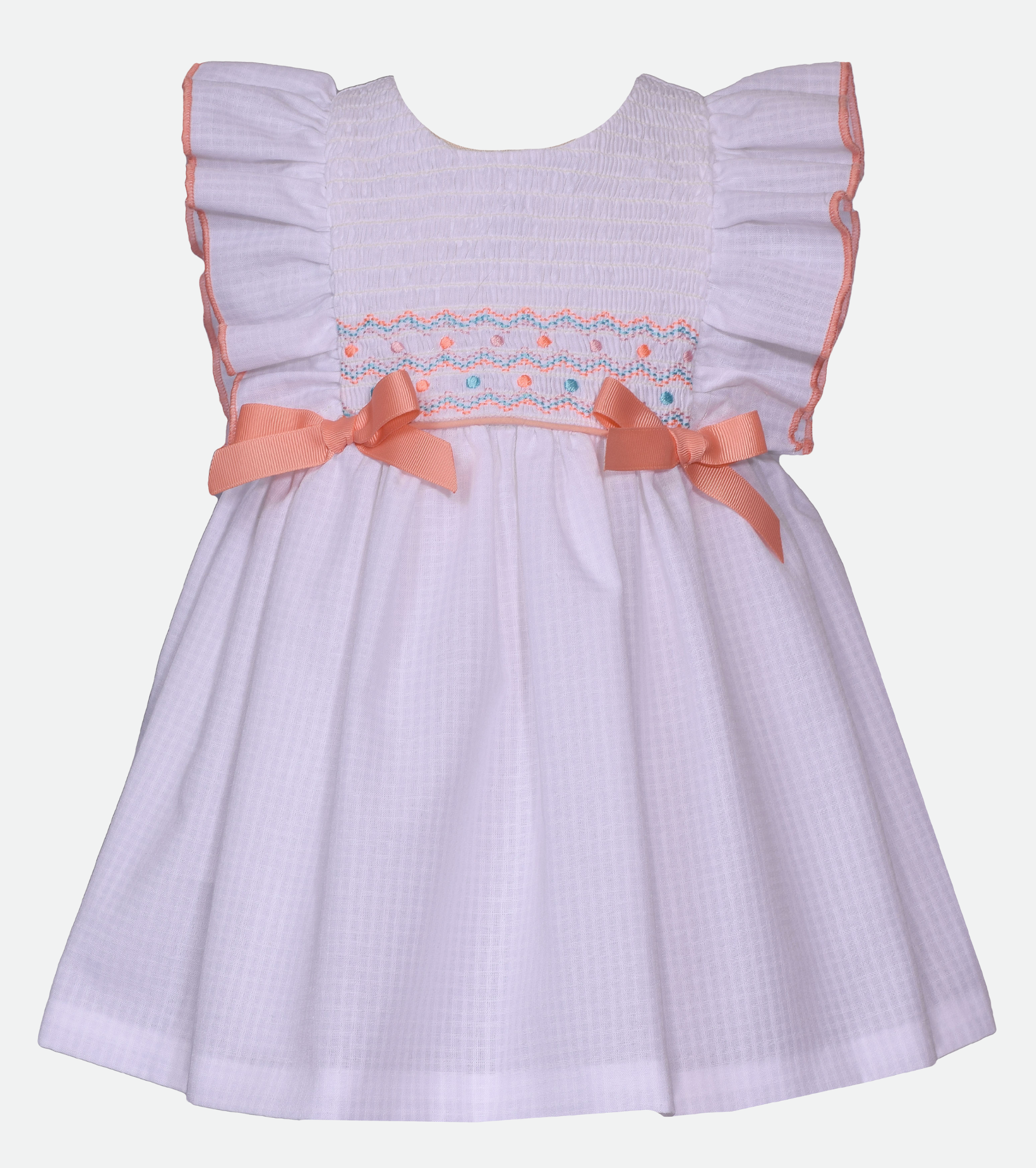 Ellie Smocked Eyelet Dress - Bonnie Jean