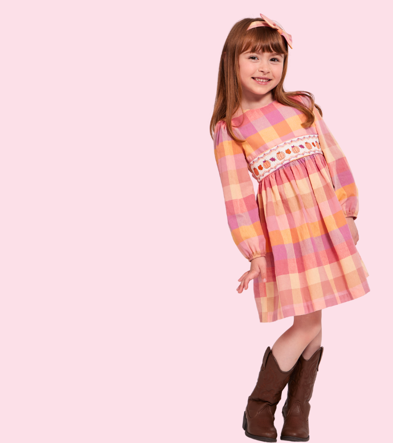 Bonnie jean metallic plaid dress sale