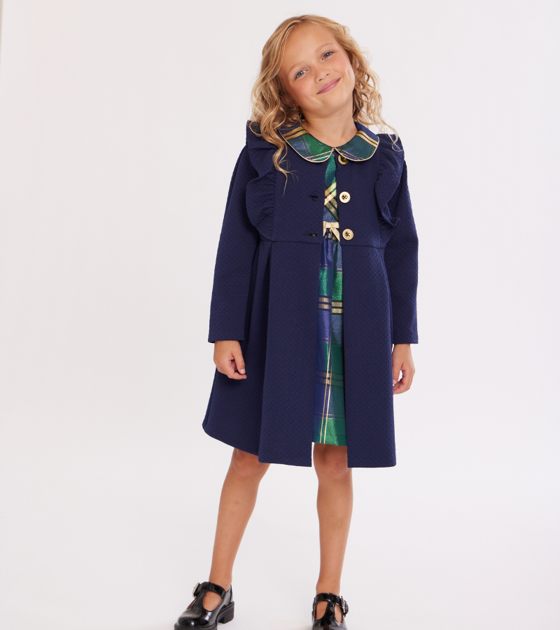 Girls Dress Coat Sets & Sweaters
