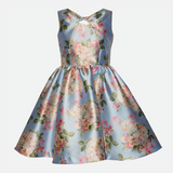 Magnolia Floral Party Dress - Image 