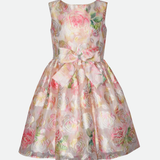 Serena Floral Jacquard Party Dress - Image 