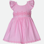 Zoey Embroidered Gingham Dress - Image 