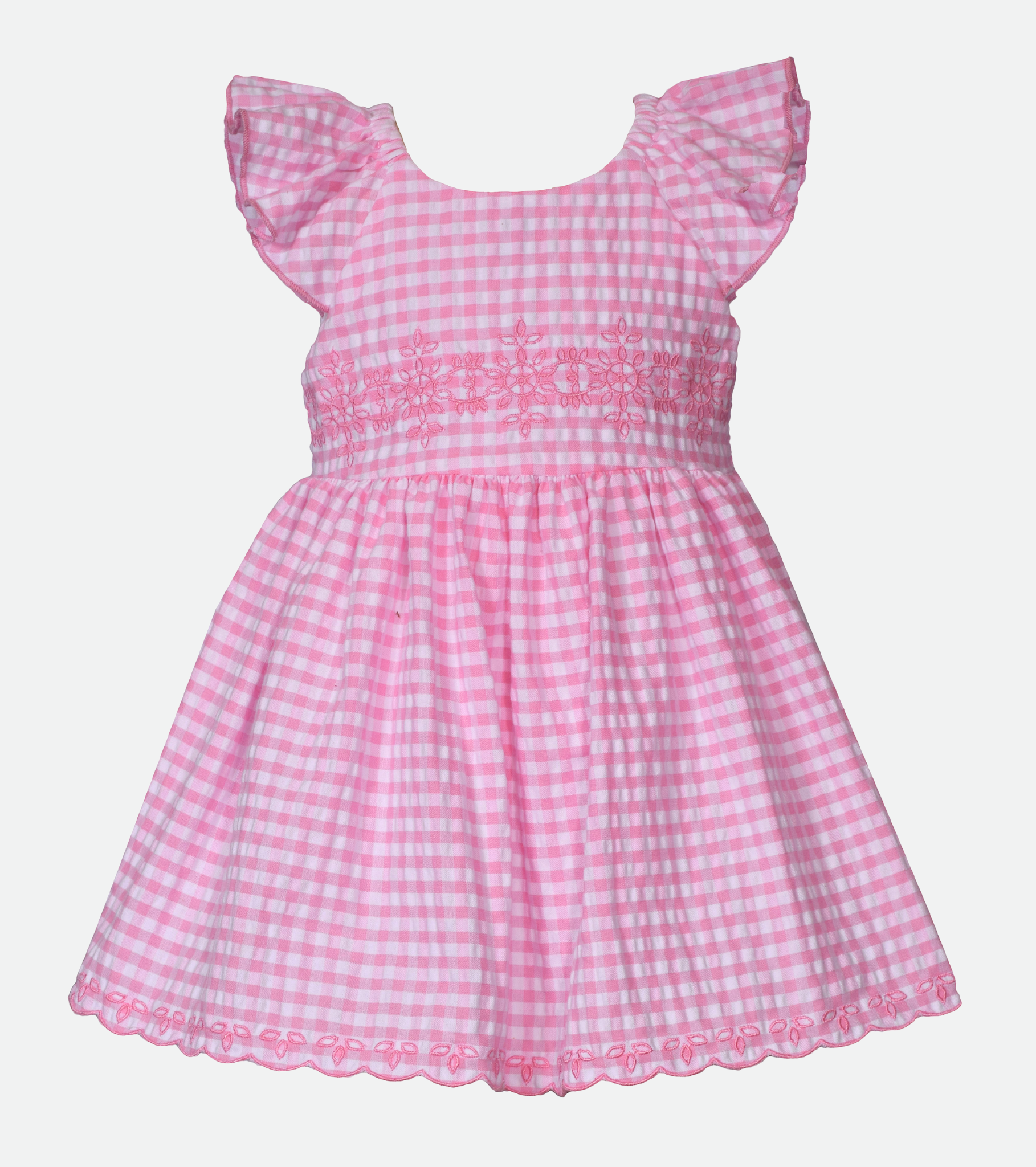 Gingham Pink Dress for Baby Girl