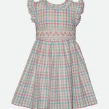 Sienna Gingham Smocked Dress - Image 