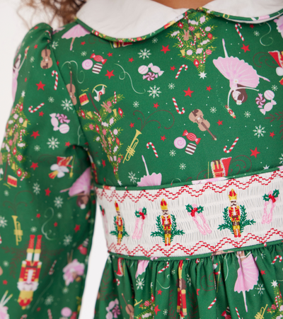 Jameila Smocked Nutcracker Dress