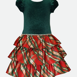 Abby Tiered Plaid Party Dress - Image 