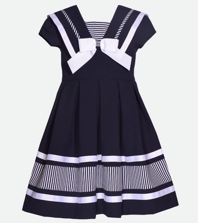 Nautical dress for girls navy sailor dress for girls