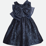 Claire Floral Jacquard Party Dress - Image 
