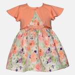 Maddie Floral Party Dress with Cardigan - Image 