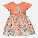 Maddie Floral Party Dress with Cardigan - Image 
