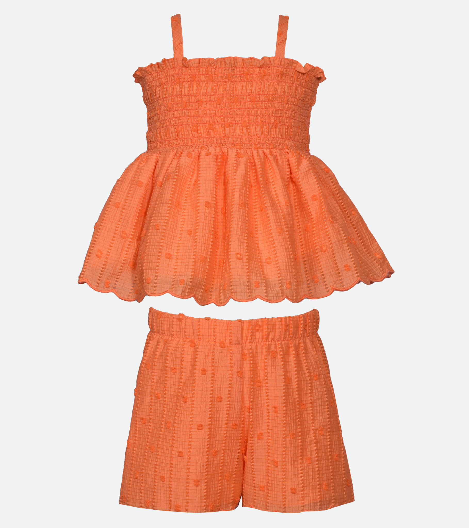 Orange Short Set for Girls
