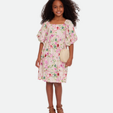 Mary Floral Dress with Purse - Image 