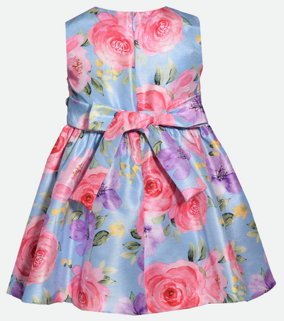 ROSE PRINT PARTY DRESS FOR BABY GIRL floral party dress 