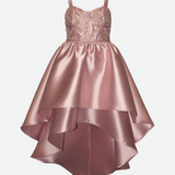 Anabelle Embroidered High-Low Party Dress - Image 