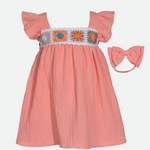 Fiona Crochet Dress with Headband - Image 