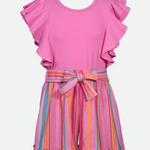 Tori Knit Flutter Sleeve Romper - Image 