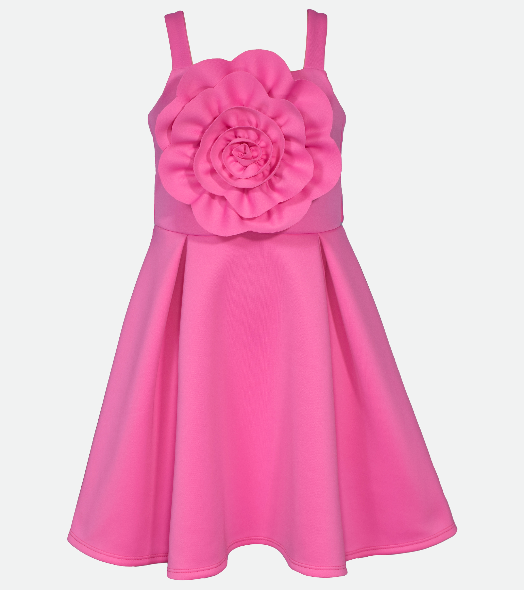 Pink Skater Dress for Tween Girls Flower Dress