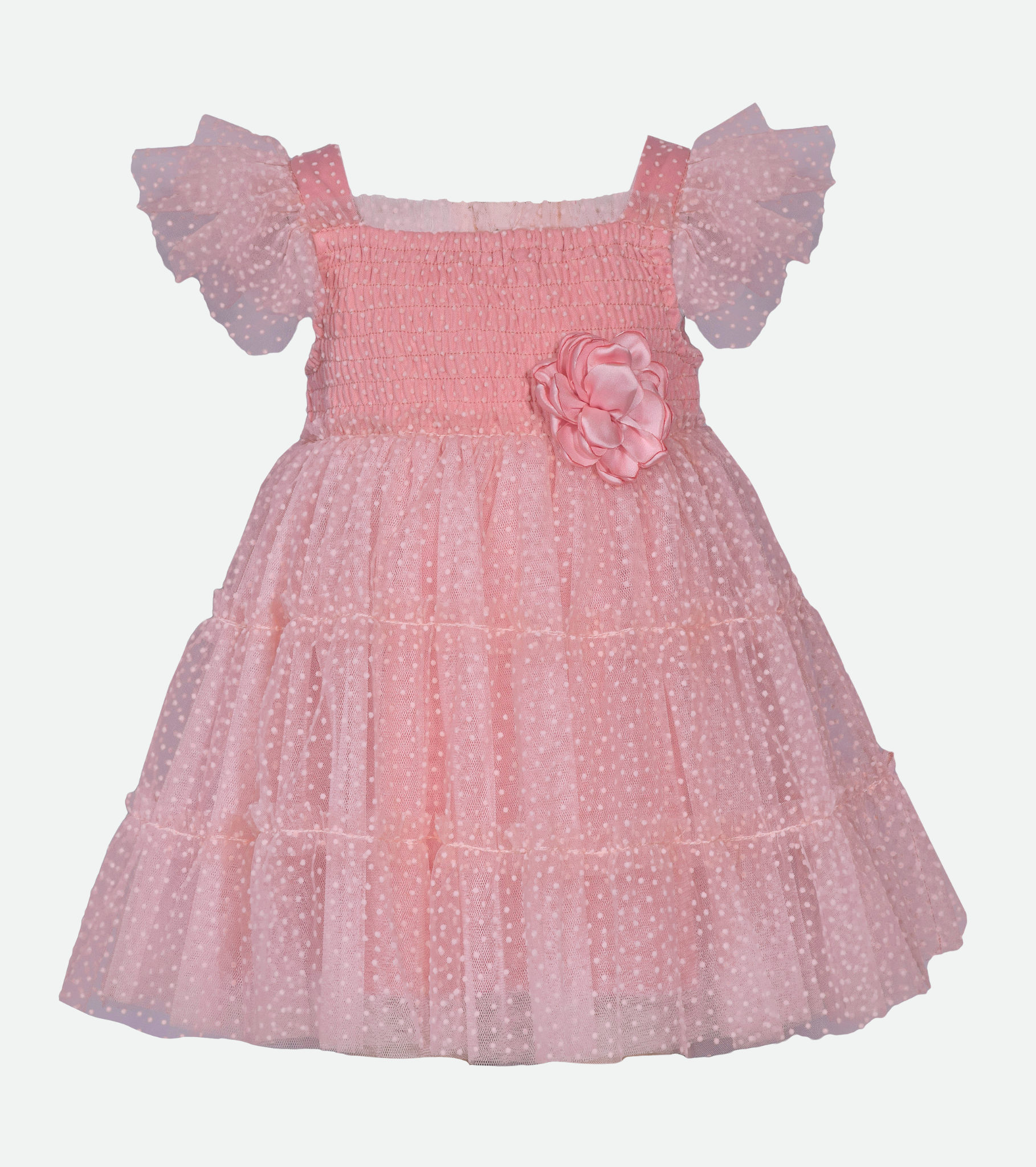 Pink Tulle Party Dress for Little Girl
