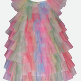 Trisha Rainbow Ruffle Dress - Image 