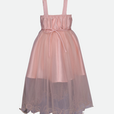 Perla Appliqued Party Dress - Image 