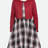Anna Plaid Cardigan Dress - Image 