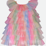 Trisha Rainbow Ruffle Dress - Image 